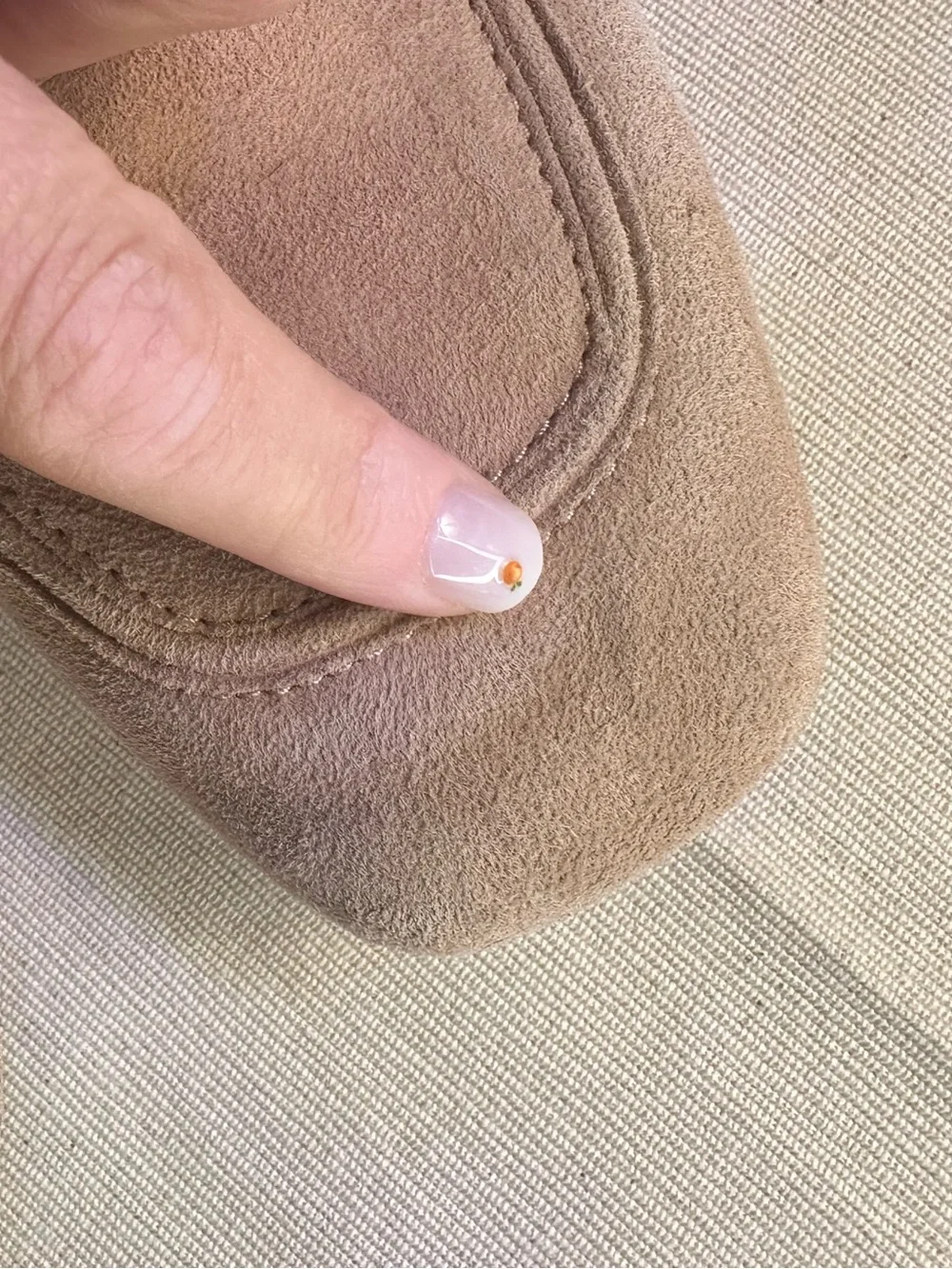 Women’s Suede Ugg Loafers in Light Taupe